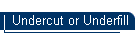 Undercut or Underfill